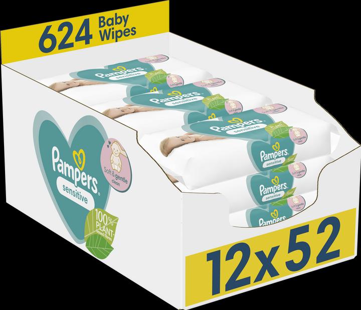Actual product image Pampers Sensitive (624 Piece)