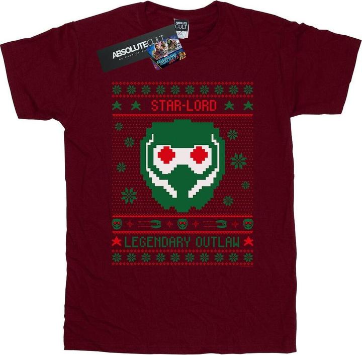 Guardians Of The Galaxy Vol. 2 Star Lord Fair Isle TShirt (L)