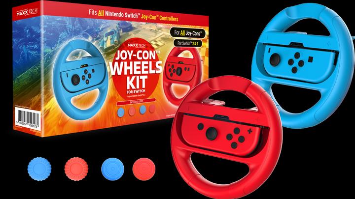 Productafbeelding Maxx Tech - Joy-Con Wheels & Grip Kit for Nintendo Switch 2/1 (Switch)