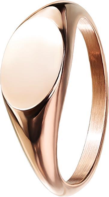 Star Piercing Ring rosegold Oval flach