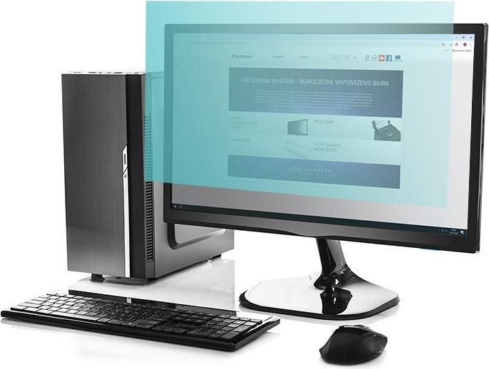 Produktbild Qoltec Filtr światła niebieskiego 27 | 16:9 | Ochrona wzroku | Anti Glare | Matowy | na monitor (27", 16 : 9)