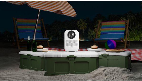 Image du produit HP CC180W Set mit Leinwand (100 lm)