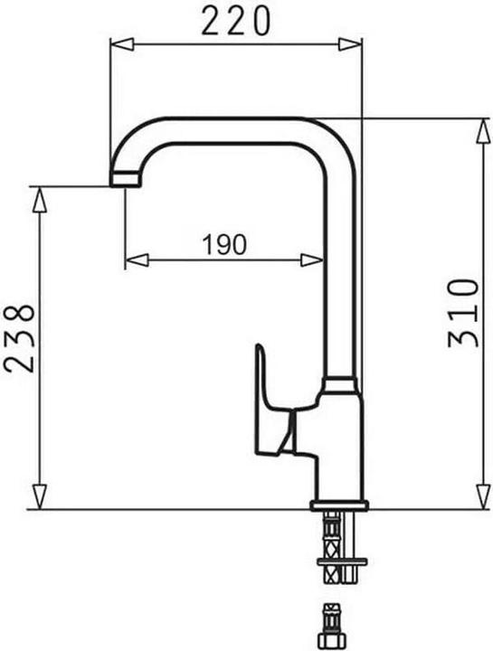 Produktbild Pyramis SILVIO Mischbatterie Vanille