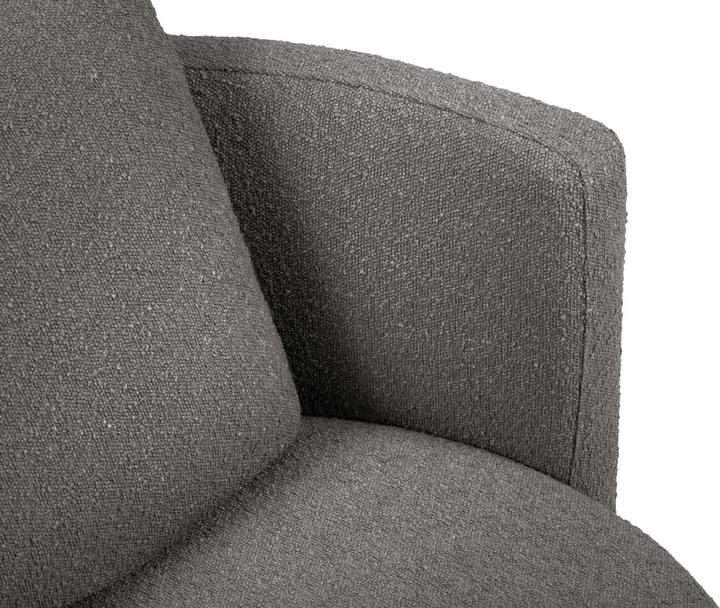 Image du produit Micadoni Bouclé Fauteuil Pivotant, "Bliss", 1 Place, 92x92x75 Fabriqué en Europe