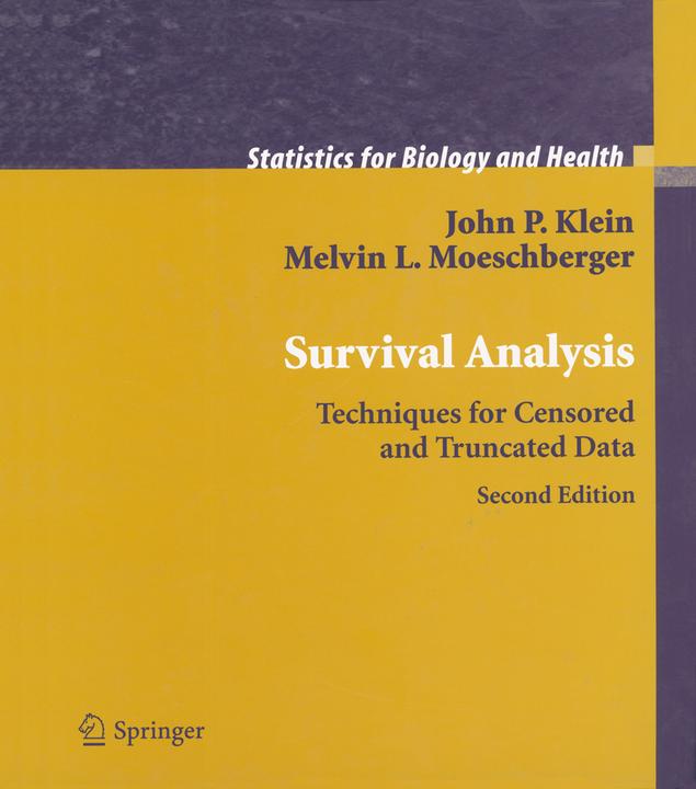 Image du produit Survival Analysis (Anglais, John P. Klein, Melvin L. Moeschberger, 2010)
