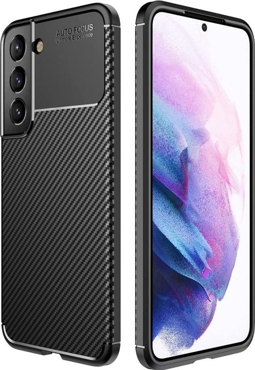 Actual product image Screenguard Samsung Galaxy S22 Cover Carbon Design TPU Case (Samsung Galaxy S22)