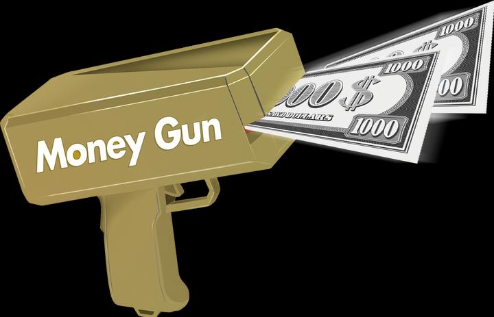 Image du produit Amo Toys Pocket Money - Money Gun Incl. Paper Money 100 pcs (570305)