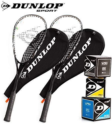 Produktbild Dunlop 2er-Set Squashschläger mit Zubehör