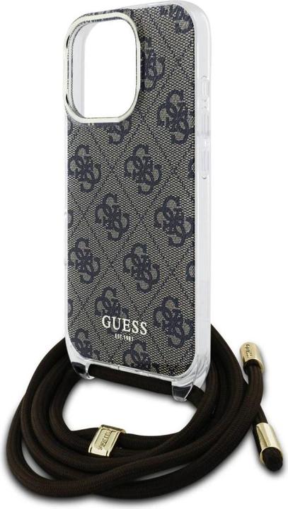 Produktbild Guess GUHCP16LHC4SEW iPhone 16 Pro 6.3" brązowy/brown hardcase Crossbody Cord 4G Print