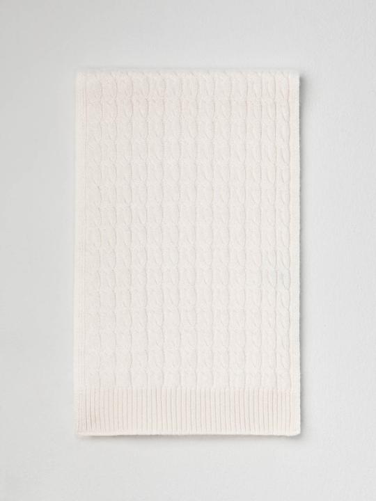 Image du produit Furnari Écharpe tricotée 100% cachemire - Blanc glacé