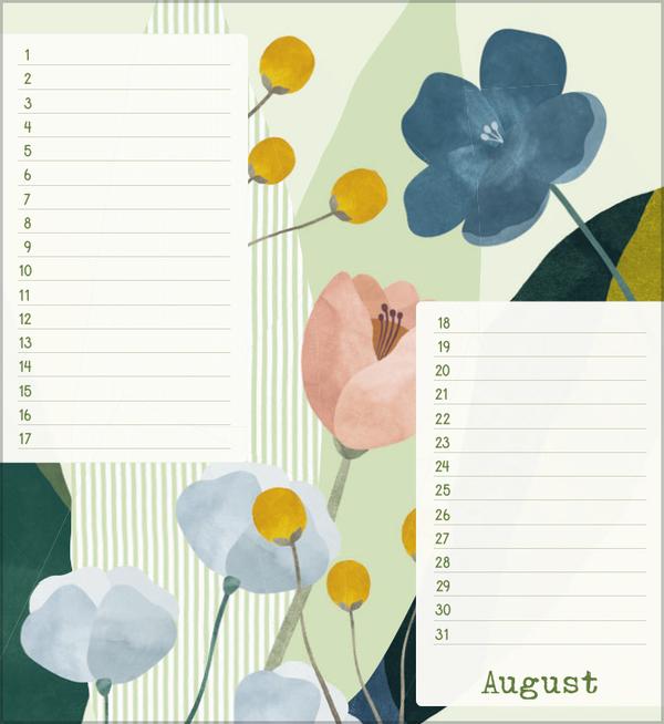 Produktbild Geburtstagskalender Bloom (Deutsch)