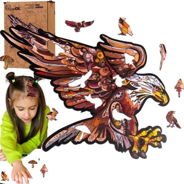 Image du produit PuzzleOk Puzzle en bois eco 125 Aigle des Carpates A3