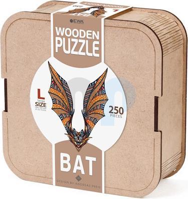 Produktbild Eco Wood Art Holz-Puzzle L - Fledermaus (In Holzkiste mit 250 Teilen) (250 Teile)