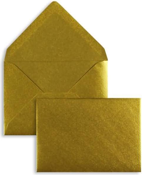 Produktbild Blanke Briefumschläge 81x114mm (DIN C7) 100g/qm gummiert VE=100 Stück gold (100 x)