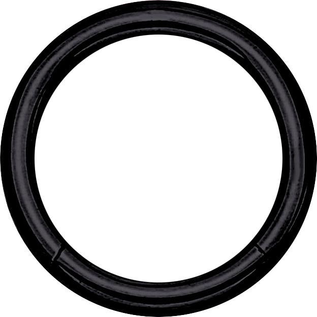 Produktbild Star Piercing Micro Segmentring klappbar schwarz (ohne Messing, Chirurgenstahl 316L)