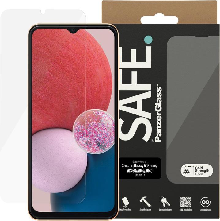 Actual product image Safe Edge to Edge (1 Piece, Samsung Galaxy A03 Core, Samsung Galaxy A04S, Samsung Galaxy A13 5G)
