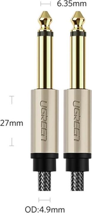 Immagine prodotto Ugreen Jack da 6,35 mm - jack da 6,35 mm (1 m, Jack 6,3 mm)