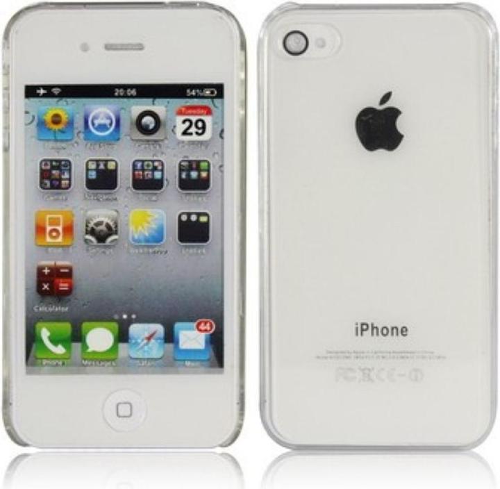 Produktbild König Design Schutzhülle Hard Case Hülle für Handy iPhone 4 & 4S transparent (Apple iPhone 4, LG G4s)