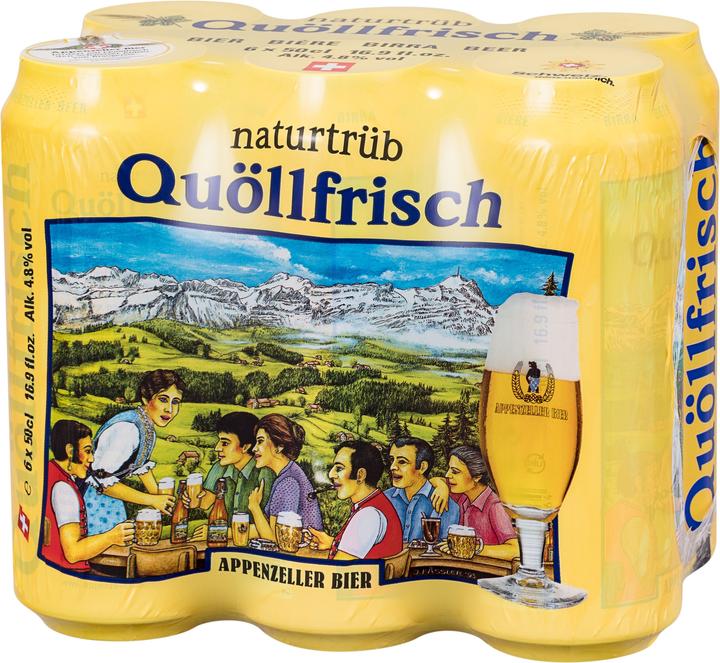 Actual product image Appenzeller Bier Quöllfrisch naturtrüb (6 x 50 cl)