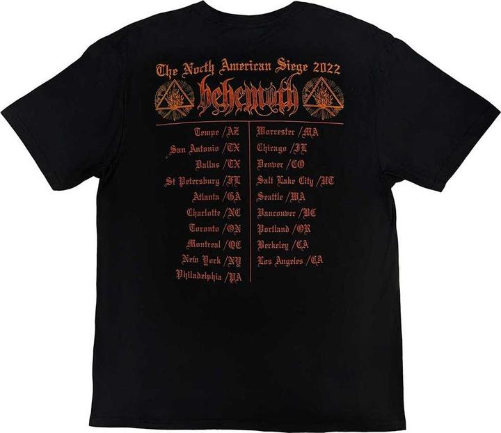 Immagine prodotto Behemoth Maglietta unisexe adulte North American Tour 22 Puppet Master Back Print (M)