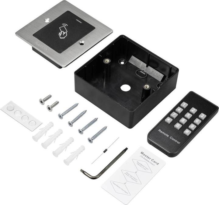 Immagine prodotto Sygonix SY-6097864 Tastiera a codice con RFID da incasso 12 V/DC, 18 V/DC IP66 (Scheda chiave)