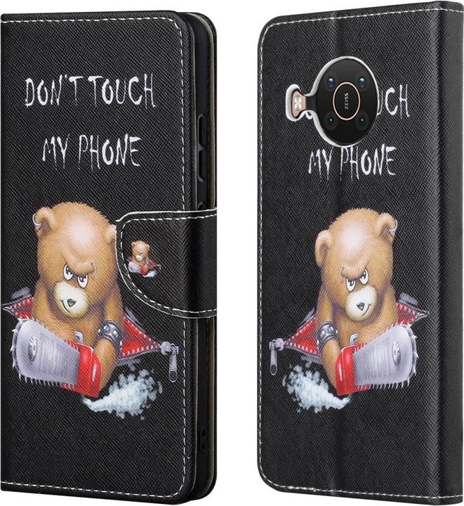 Actual product image Cover-Discount Nokia X20 - Leather Cover Don't Touch Bear (Nokia X20)
