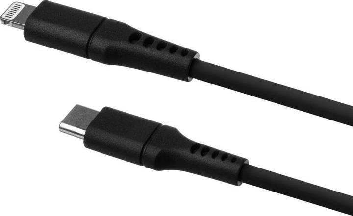Image du produit Fixed Liquid Silicone Cable USB-C/Lightning, 2m, noir (2 m)