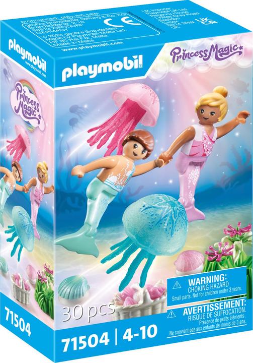 Actual product image Playmobil Mermaid children with jellyfish (71504, Playmobil Princess Magic)