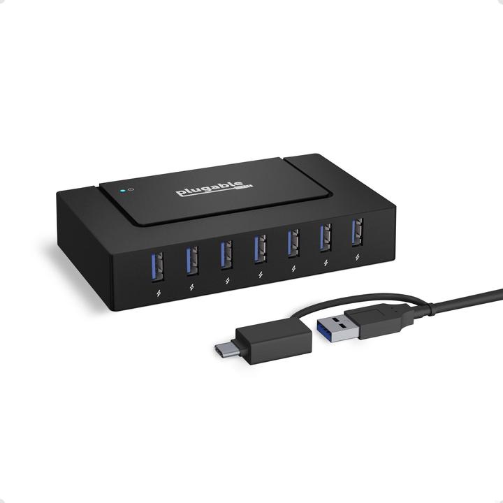 Immagine prodotto Plugable Hub di ricarica USB 7 in 1 (USB-C, 7 Porti)