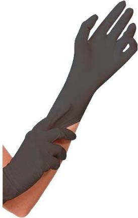 Productafbeelding Hygostar uniseks wegwerphandschoenen SAFE LIGHT zwart maat S 100 stuks. (S)