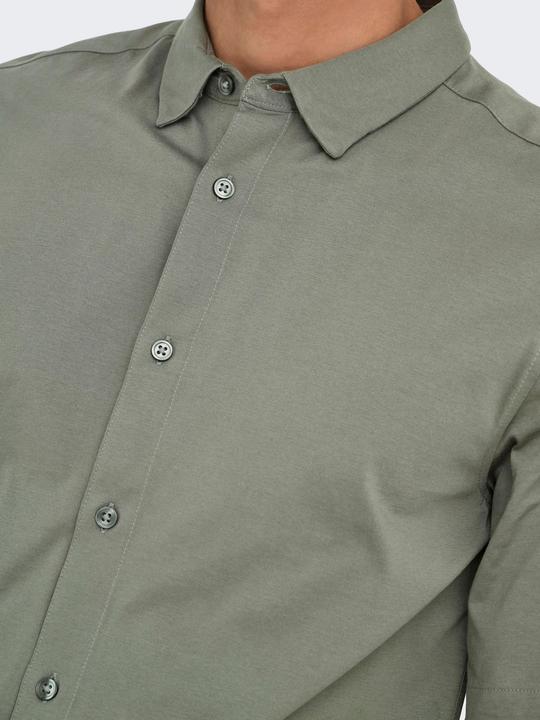 Actual product image Only & Sons Onsrobin Button Under Ss Stretch Shirt (S)