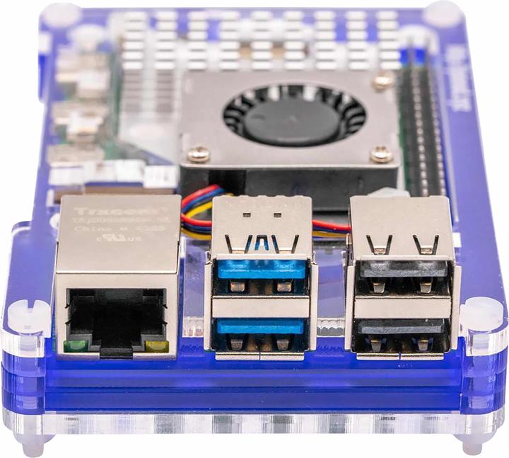 Actual product image Raspberry Pi Pibow case for 5 (fan not included) - Purple