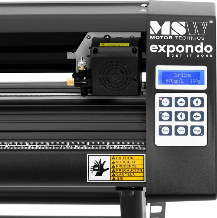 Produktbild MSW Schneideplotter Schnittbreite 126 cm Folienplotter Vinylplotter 0,8 m/s Ständer