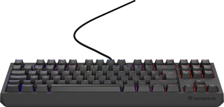 Actual product image Genesis Gaming keyboard THOR 230 TKL red wired (DE) (DE, Cable)