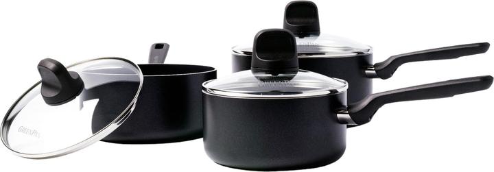 Image du produit Greenpan Memphis Keramische Kookpannenset - 3 delig - PFAS-vrij (20 cm, Ensemble de casseroles et de poêles de cuisson, Aluminium)