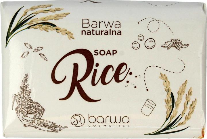 Actual product image Barwa Natural Bar Soap Rice 100g (Liquid soap)
