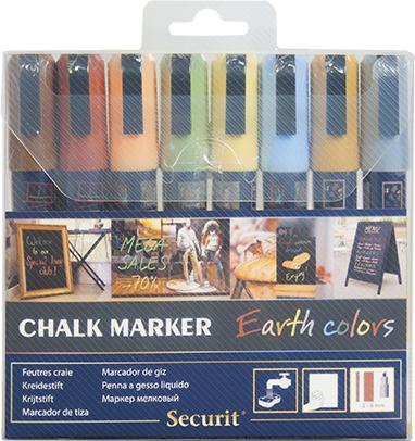 Securit Liquid marker (Multicoloured, 2 mm, 8 x)