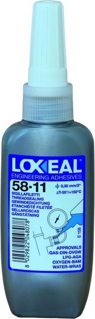 Actual product image Loxeal Pipe thread seal DVGW-approved for water 50ml (Yellow, 50 ml)