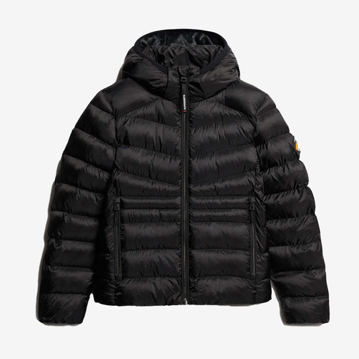 Superdry geposterte daunenjacke, fuji quit (L)