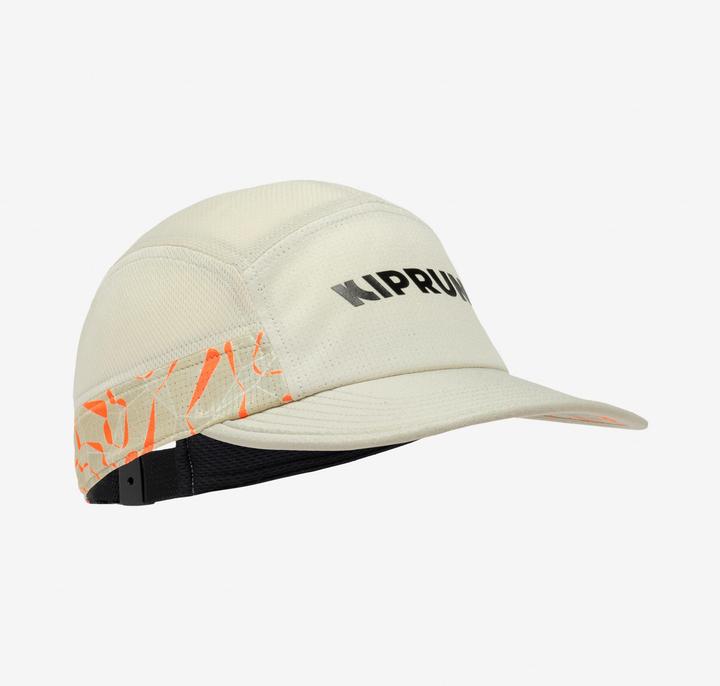 Actual product image Kiprun Lauf-Cap Schirmmütze 5 Panels - Obvious beige