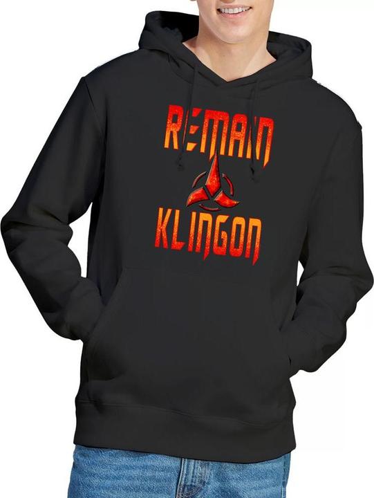Immagine prodotto Universal Textiles Remain Klingon Felpa con Cappuccio Uomo (L)