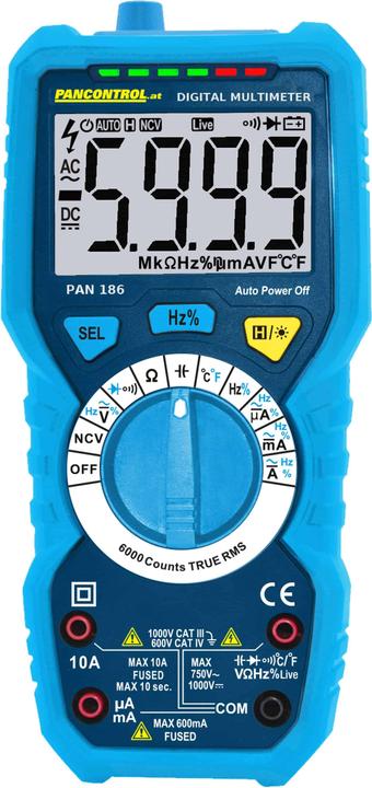 Actual product image Pancontrol PAN 186 - Digital multimeter IP67 (CAT IV 600V, CAT III 1000V)