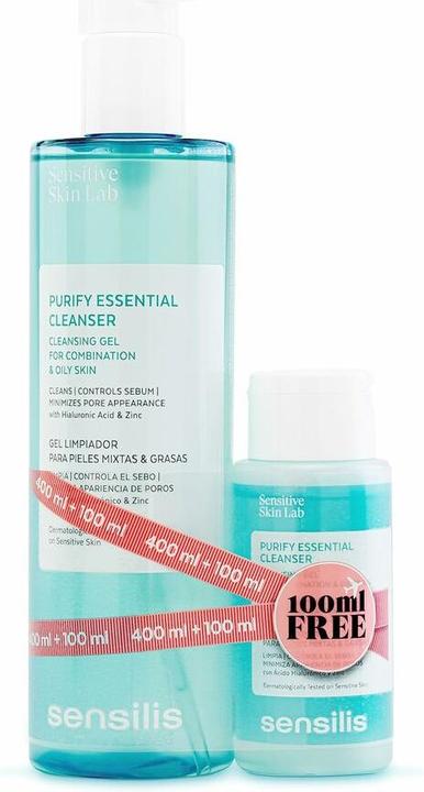 Produktbild Sensilis Purify Essential Cleansing Gel 400ml - 2er-Pack (Gel, 400 ml)