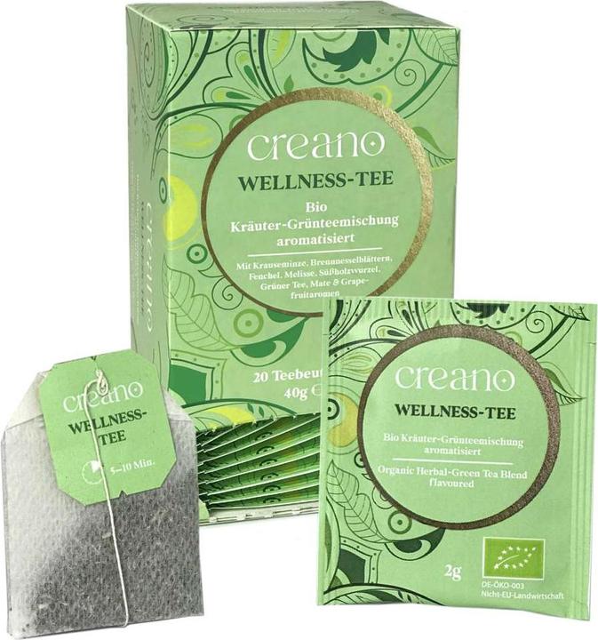 Produktbild Creano Tee Bio Teebeutel Wellness Tee Packung mit 20 Beutel No.15 (83 g)