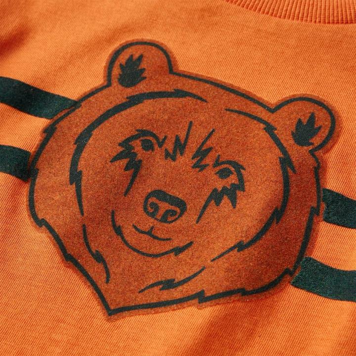 Immagine prodotto VidaXL Camicia da bambino a maniche lunghe arancione scuro 116,Materiale: 100 (116)