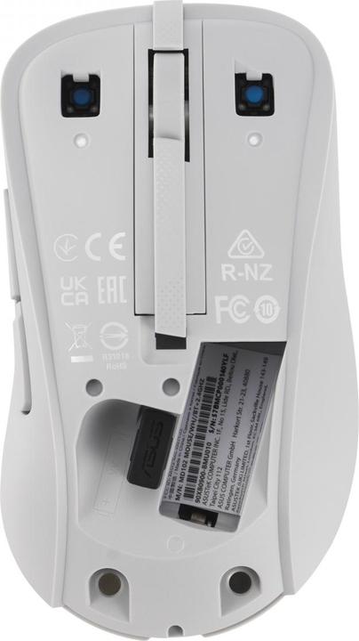 Produktbild ASUS Wireless Mouse | MD102 | Mouse | 2.4 GHz, Bluetooth | White (Kabellos)