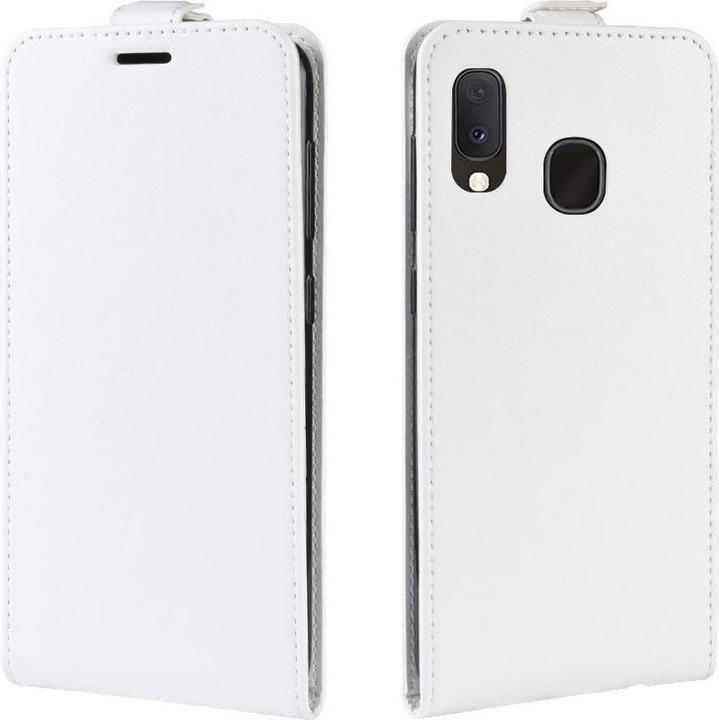Actual product image Cover-Discount Leather flip case with photo pocket vertical (Samsung Galaxy A20e)
