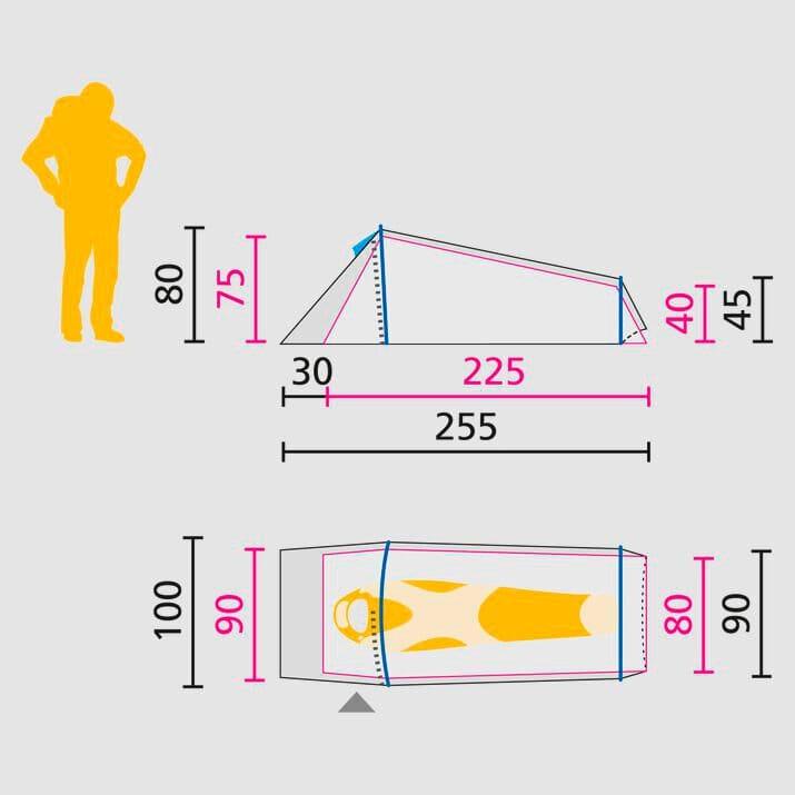 Produktbild Jack Wolfskin Gossamer (Tunnelzelt, 1.53 kg, 1 Person)