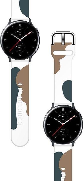 Actual product image Hurtel Strap Moro Band For Samsung Galaxy Watch 42mm Silicone Strap Camo Watch Bracelet (1) (Plastic)