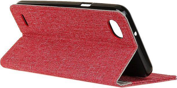 Image du produit MU Classic Housse en cuir/tissu avec fonction de support (LG Q6+, LG Q6)